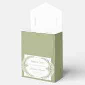 Olive Green French Blüh Frame Wedding Geschenkschachtel (Geöffnet)
