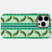 Olive Green Frog Muster mit Karton Streifen Case-Mate iPhone Hülle (Rückseite (Horizontal))