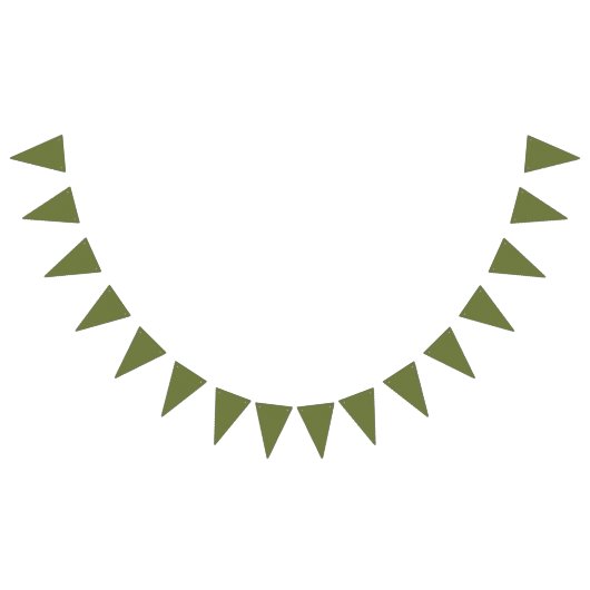 Olive Green - Fügen Sie Ihr eigenes Zeichen, Ihr F Wimpelkette (Alle)