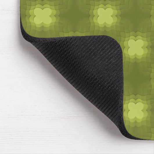 Olive Green Funky Flair Mousepad (Ecke)
