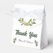 Olive Green Gastgeschenk Hochzeit Box Geschenkschachtel (Vorderseite)