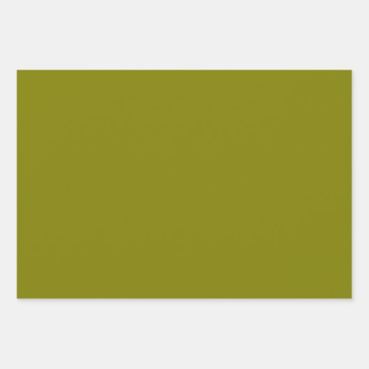 Olive Green Geschenkpapier Set (Vorderseite 3)