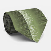 Olive green gestreift Muster moderne feuchte Farbe Krawatte (Gerollt)