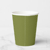 Olive Green Gingham-PAPER-PARTY CUPS Pappbecher (Rechts)