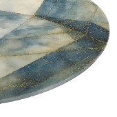 Olive Green Gold Geometric Abstrakt Natural Schneidebrett (Ecke)