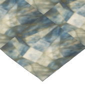 Olive Green Gold Geometric Abstrakt Natural Tischdecke (Schrägansicht)