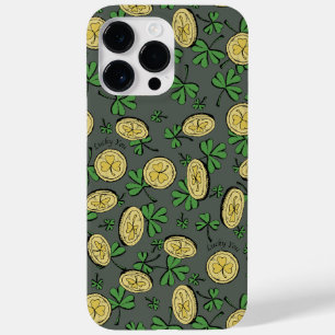Olive Green & Gold St Patrick's Lucky You Kleeblat Case-Mate iPhone 14 Pro Max Hülle
