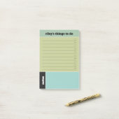 Olive Green Gray Dinge zu tun & Notizen (Auf Schreibtisch)