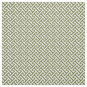 Olive Green Greece Schlüsselmuster Stoff (Muster)