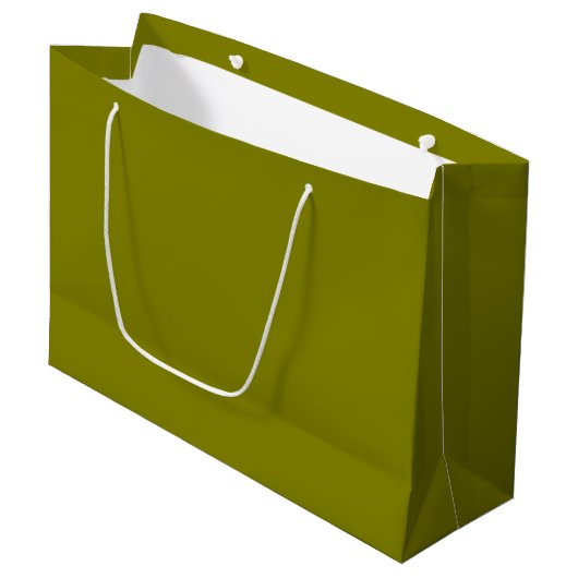 Olive Green Große Geschenktüte (Vorderseite Schrägansicht)
