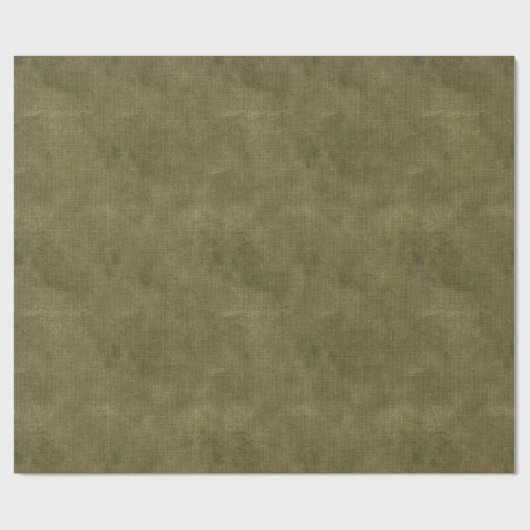 Olive Green Grunge Geschenkpapier (Flach)