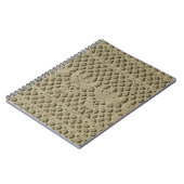 Olive Green Handmade Lace Pattern Notizblock (Linke Seite)