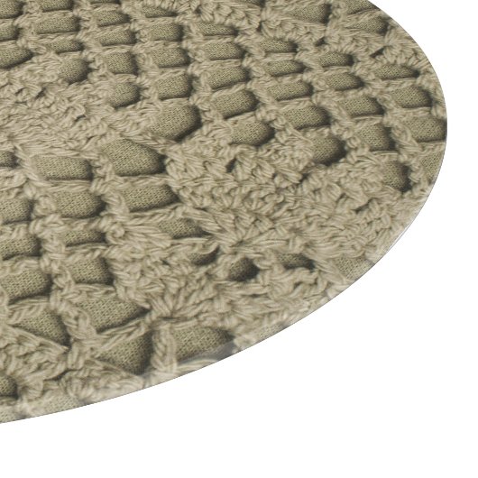 Olive Green Handmade Lace Pattern Schneidebrett (Ecke)
