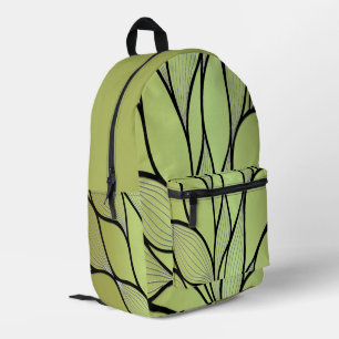 Olive Green Hues Creative Verlass Pattern Bedruckter Rucksack