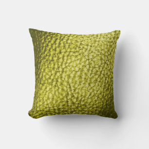 Olive Green Imitate Leather New Kissen