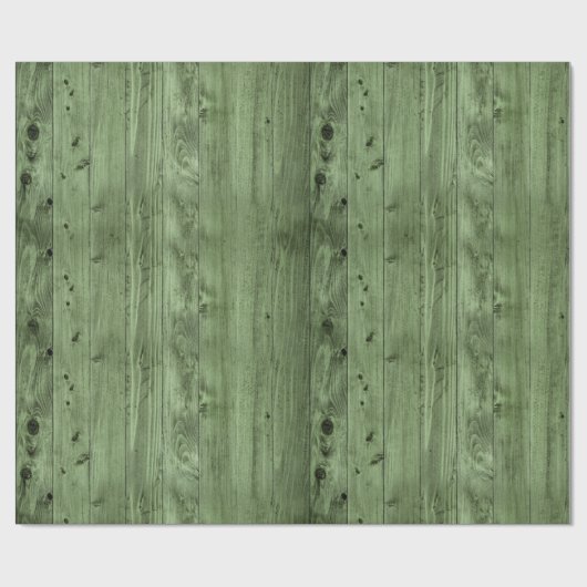 Olive Green Imitats Wood Geschenkpapier (Flach)