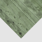 Olive Green Imitats Wood Seidenpapier (Detail)