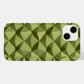 Olive Green iPhone Case Minimalist Modern Texture (Rückseite (Horizontal))