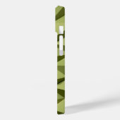 Olive Green iPhone Case Minimalist Modern Texture (Rückseite / Links)