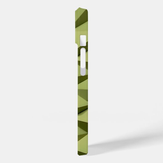 Olive Green iPhone Case Minimalist Modern Texture (Rückseite / Links)