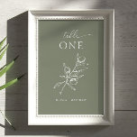 Olive Green Italian Wedding - Mittelmeer Tischnummer<br><div class="desc">Fügen Sie Ihrem Empfang eine raffinierte Touch mit dieser eleganten, olivgrün Tischnummer-Karte hinzu. Mit einer zarten botanischen Illustration, die von mediterraner Vegetation inspiriert ist, ist es perfekt für italienische Hochzeiten, Weinberge, Empfang oder rustikale Feiern im Freien. Diese minimalistischen Karten wurden für die vollständige Olive Wedding Suite konzipiert und helfen den...</div>