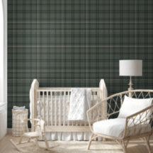 Olive Green Kariert Modern Farmhouse Tartan