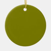 Olive Green Keramik Ornament (Vorne)
