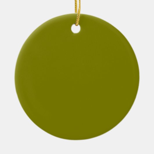 Olive Green Keramik Ornament (Vorne)