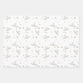 Olive Green Kids Eid Mubarak Geschenkpapier Set (Vorderseite)