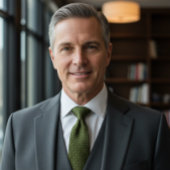 Olive Green Knitted Fabric Krawatte