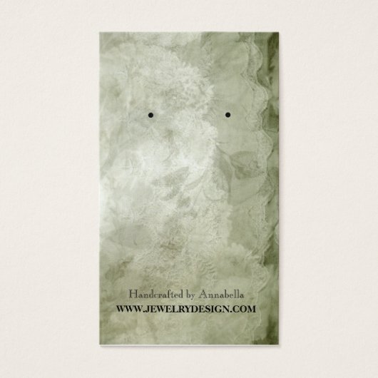 Olive Green Leafy Lace (Vorderseite)