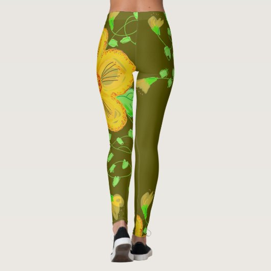 Olive Green Leggings (Rückseite)