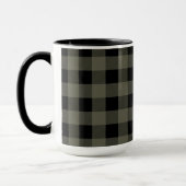 Olive Green Lumberjack Kariert | Wählen Sie Ihren Tasse (Links)