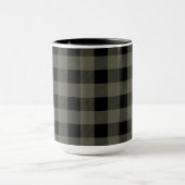 Olive Green Lumberjack Kariert | Wählen Sie Ihren Tasse (Zentrum)
