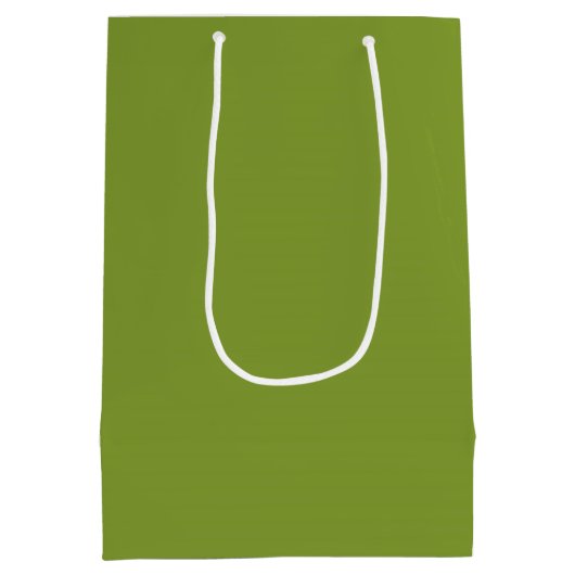 Olive Green Mittlere Geschenktüte (Rückseite)