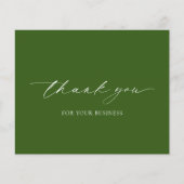Olive Green Modern Budget Business Vielen Dank Flyer (Vorne)