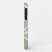 Olive-Green-Mosaik Case-Mate iPhone Hülle (Hinten/Links)