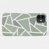 Olive-Green-Mosaik Case-Mate iPhone Hülle (Rückseite (Horizontal))