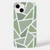 Olive-Green-Mosaik Case-Mate iPhone Hülle (Rückseite)