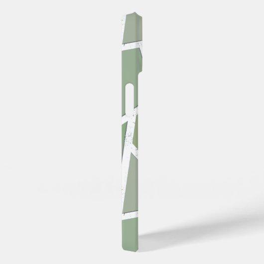 Olive-Green-Mosaik Case-Mate iPhone Hülle (Rückseite / Rechts)