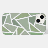 Olive-Green-Mosaik Case-Mate iPhone Hülle (Rückseite (Horizontal))