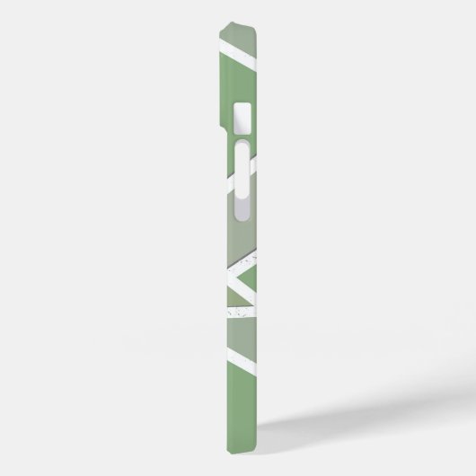 Olive-Green-Mosaik Case-Mate iPhone Hülle (Rückseite / Links)