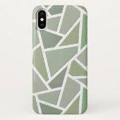 Olive-Green-Mosaik Case-Mate iPhone Hülle (Rückseite)
