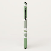 Olive-Green-Mosaik Case-Mate iPhone Hülle (Hinten/Links)