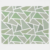 Olive-Green-Mosaik Fleecedecke (Vorderseite (Horizontal))