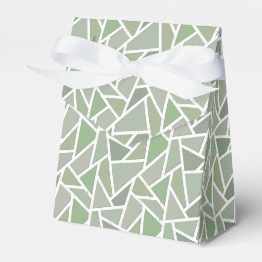 Olive-Green-Mosaik Geschenkschachtel (Vorderseite)