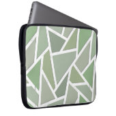 Olive-Green-Mosaik Laptopschutzhülle (Vorne Rechts)