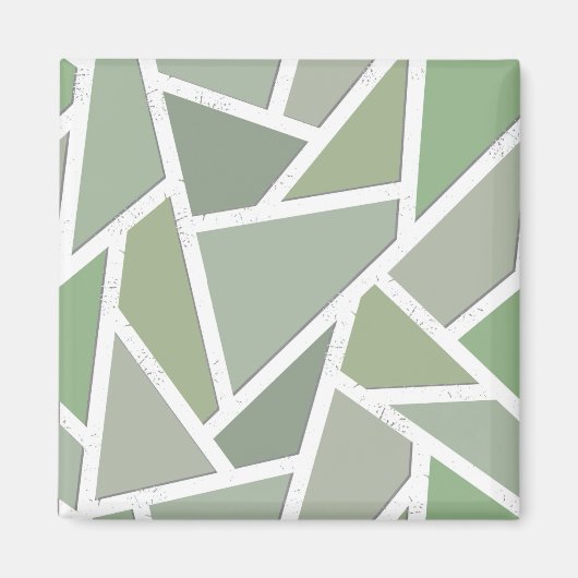 Olive-Green-Mosaik Magnet (Vorne)
