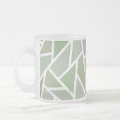 Olive-Green-Mosaik Mattglastasse (Links)