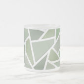 Olive-Green-Mosaik Mattglastasse (Mittel)